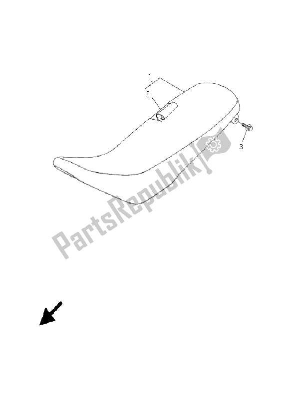 Todas as partes de Assento do Yamaha TT R 125 SW LW 2005