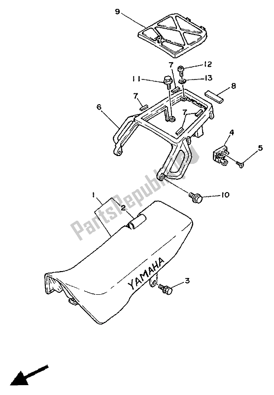 Tutte le parti per il Portapacchi del Yamaha XTZ 750 Supertenere 1991