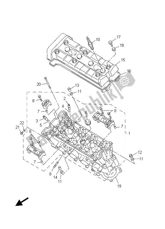 Todas las partes para Cilindro de Yamaha FZS 1000 S Fazer 2003