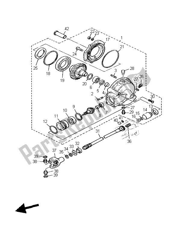 Toutes les pièces pour le Arbre De Transmission du Yamaha BT 1100 Bulldog 2004