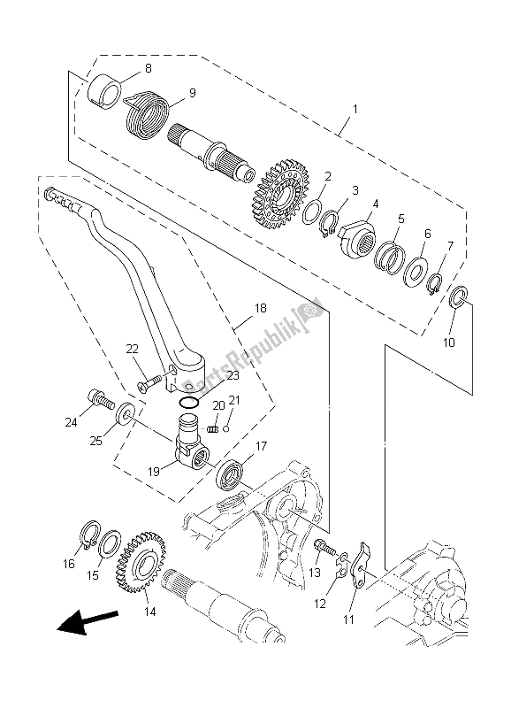 Todas as partes de Iniciante do Yamaha YZ 250 2006