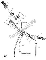 stuurhendel en kabel