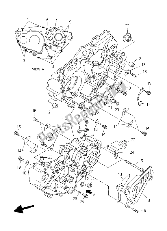 Tutte le parti per il Carter del Yamaha WR 450F 2006