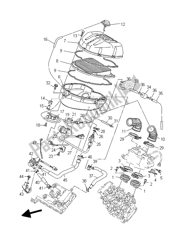 Todas las partes para Consumo de Yamaha TDM 900A 2006