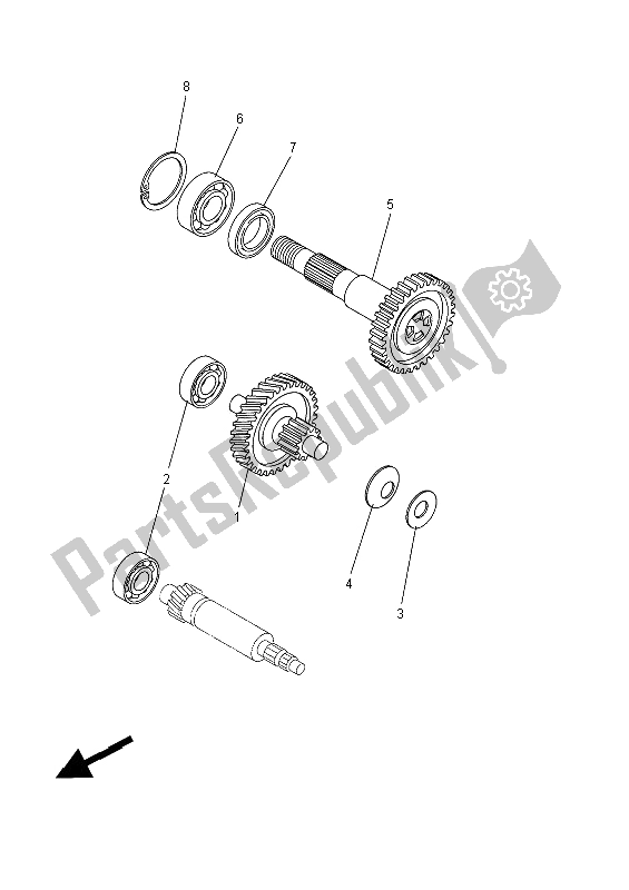 All parts for the Transmission of the Yamaha NS 50 Aerox 2014