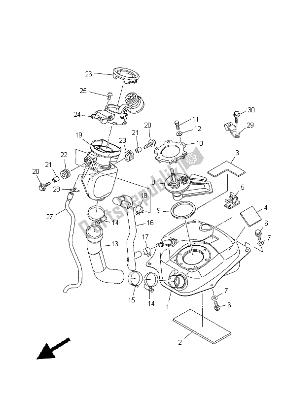 Todas las partes para Depósito De Combustible de Yamaha XC 115S 2014