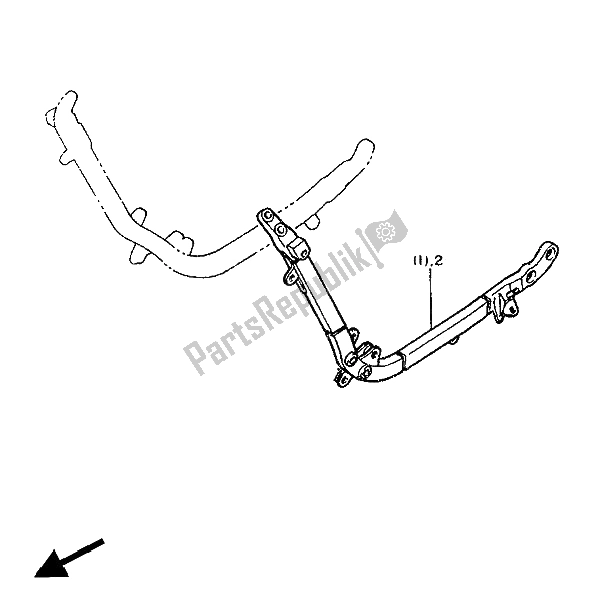 Todas las partes para Alternativo (chasis) (para Nl-be-it) de Yamaha FZ 750 1986