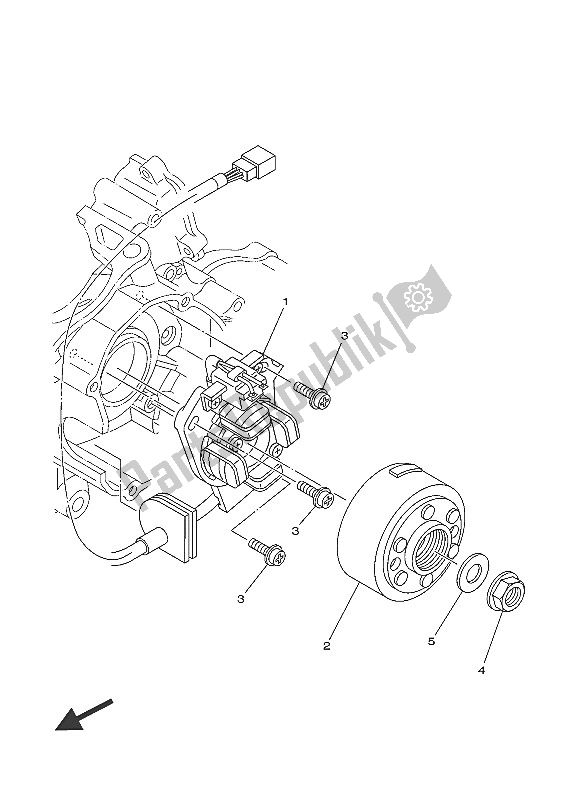 Tutte le parti per il Generatore del Yamaha YZ 125 2016