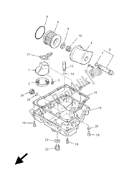 Todas las partes para Limpiador De Aceite de Yamaha XJR 1300 SP 2001