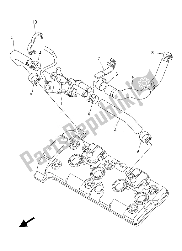 Tutte le parti per il Sistema Di Induzione Dell'aria del Yamaha FZ8 N 800 2013