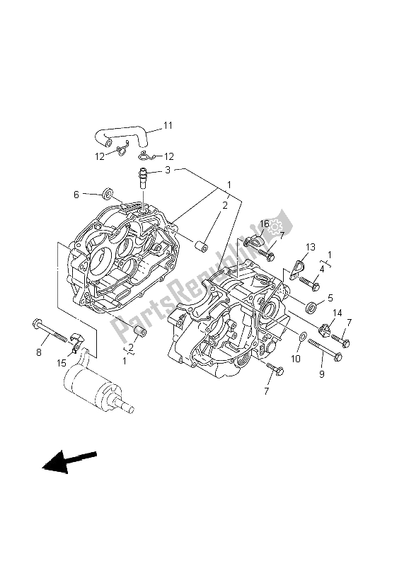 Wszystkie części do Korbowód Yamaha TW 125 2002