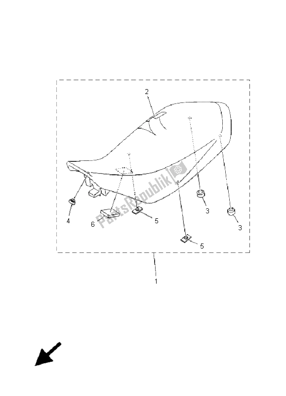 Wszystkie części do Siedzenie Yamaha YFM 700R 2009
