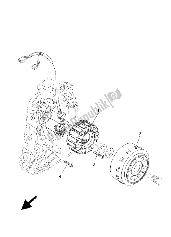 Wszystkie części do Generator Yamaha YP 400 Majesty 2009