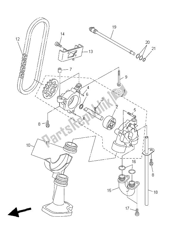 Tutte le parti per il Pompa Dell'olio del Yamaha YZF R6 600 2009