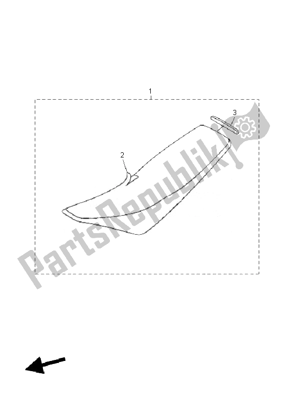 All parts for the Seat of the Yamaha WR 450F 2010