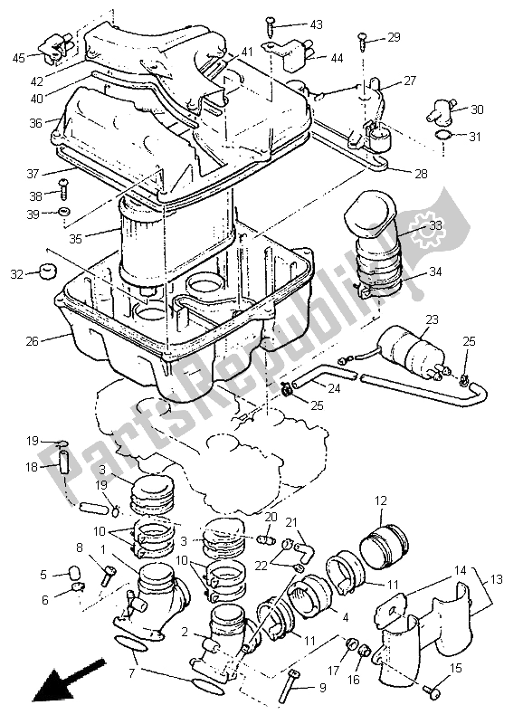 Tutte le parti per il Presa del Yamaha V MAX 12 1200 1996