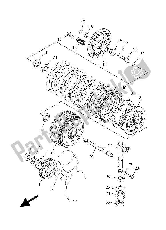 Todas las partes para Embrague de Yamaha XVS 650A Dragstar Classic 1999