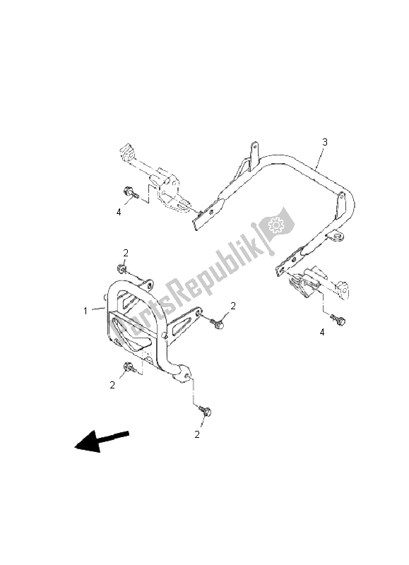 Toutes les pièces pour le Garde du Yamaha YFM 660R 2002