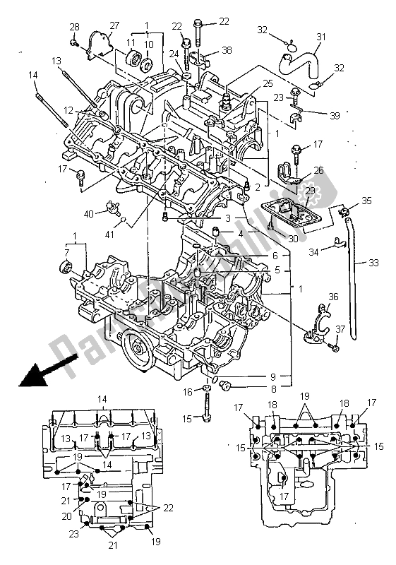 Wszystkie części do Korbowód Yamaha FZS 600 1998