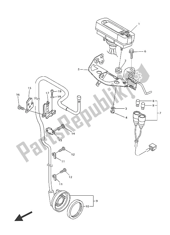 Todas as partes de Metro do Yamaha WR 250F 2016