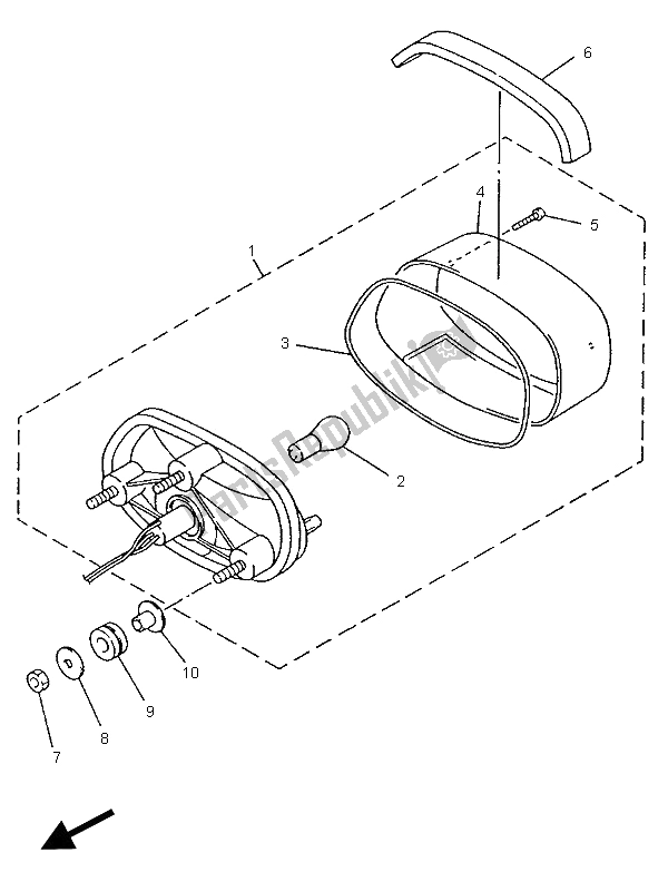 Todas las partes para Luz De La Cola de Yamaha YZF 600R Thundercat 1996