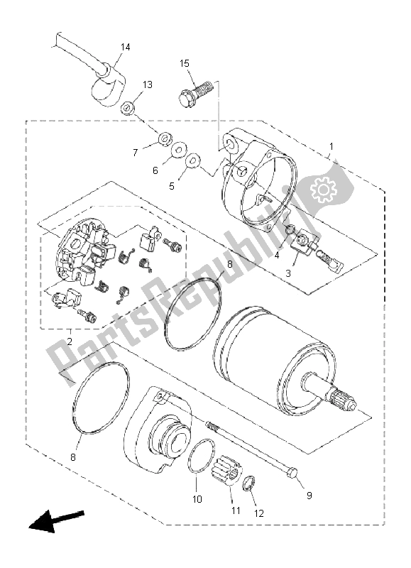 Todas las partes para Motor De Arranque de Yamaha VMX 17 1700 2011