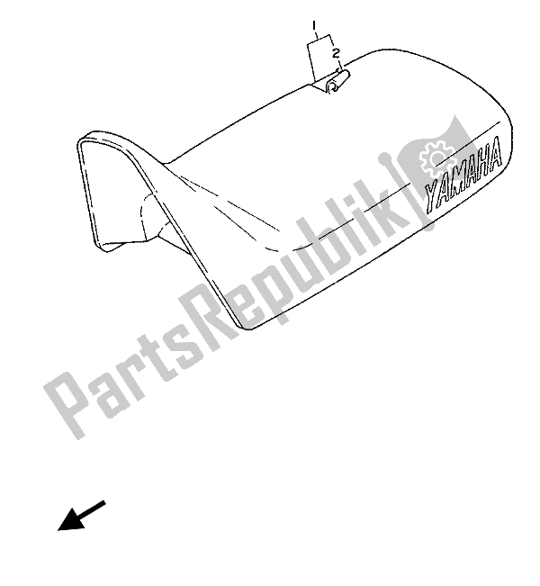 All parts for the Seat of the Yamaha PW 50 1988