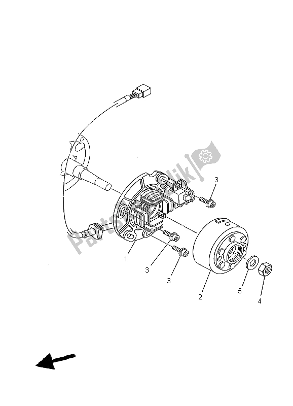 Todas las partes para Generador de Yamaha YZ 125 2002