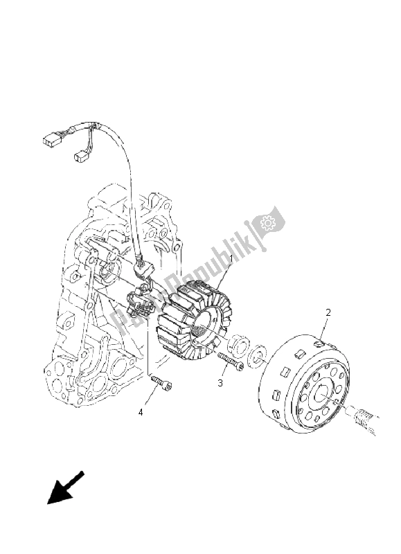 Tutte le parti per il Generatore del Yamaha YP 400 Majesty 2008