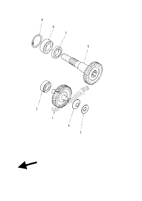 All parts for the Tranmission of the Yamaha YQ 50 Aerox 2011