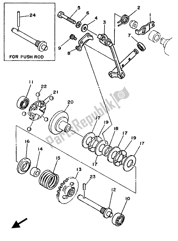 Tutte le parti per il Governatore del Yamaha YZF 250 LC 1994