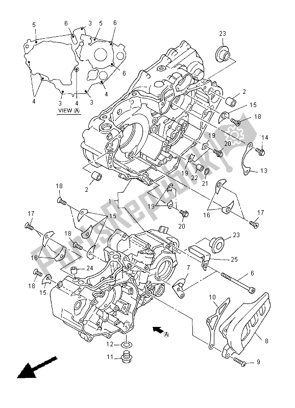 Todas las partes para Caja Del Cigüeñal de Yamaha WR 400F 2000