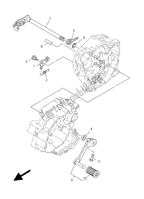 Tutte le parti per il Albero Del Cambio del Yamaha YBR 125 ED 2014