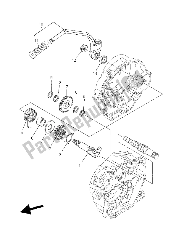 Todas las partes para Inicio de Yamaha YBR 125 ED 2009