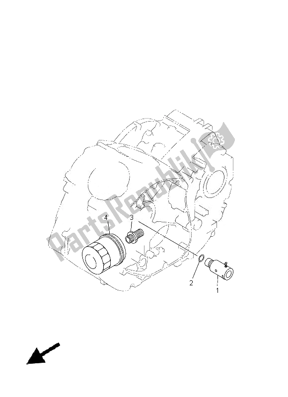 Tutte le parti per il Filtro Olio del Yamaha XVS 1300A 2014