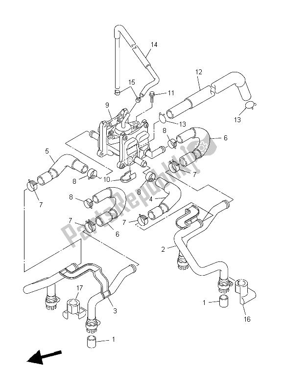 Tutte le parti per il Sistema Di Induzione Dell'aria del Yamaha XJR 1300 2006