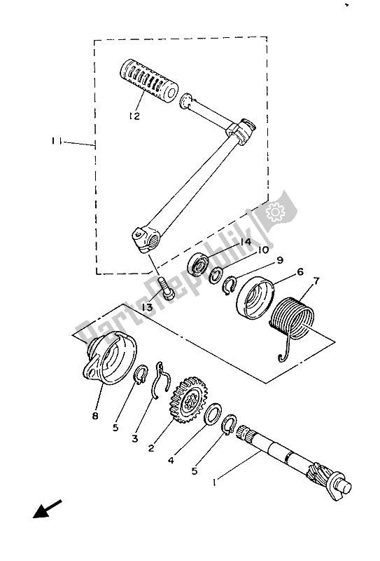 Todas las partes para Inicio de Yamaha PW 80 1986