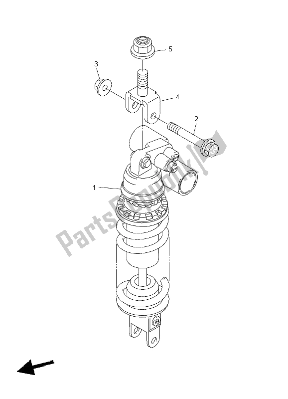 Tutte le parti per il Sospensione Posteriore del Yamaha YZF R6 600 2006