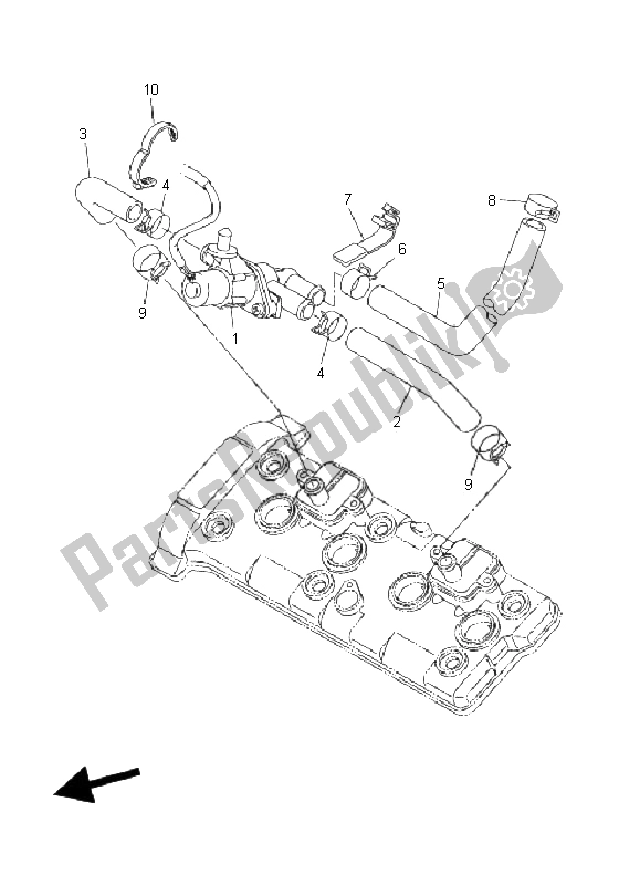 Toutes les pièces pour le Système D'induction D'air du Yamaha FZ1 S Fazer 1000 2006