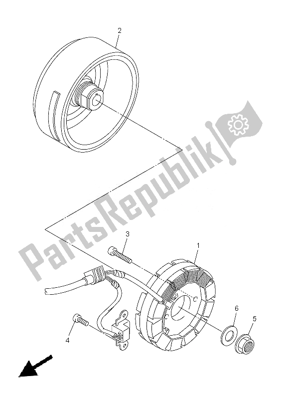 Todas las partes para Generador de Yamaha WR 250F 2013