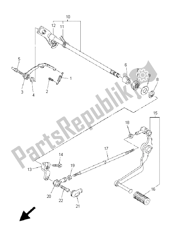 Tutte le parti per il Albero Del Cambio del Yamaha FZ1 S Fazer 1000 2008