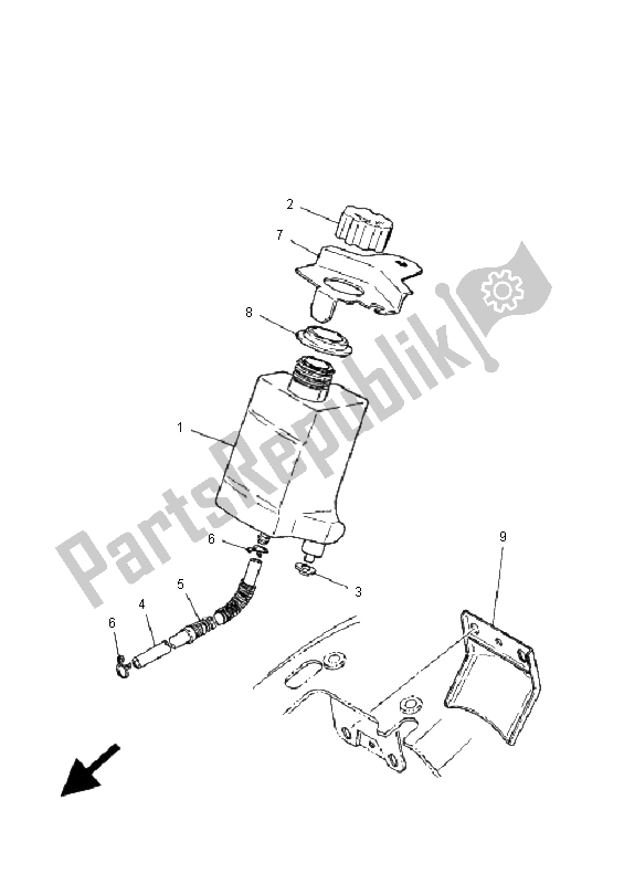 Todas las partes para Tanque De Aceite de Yamaha PW 50 2001