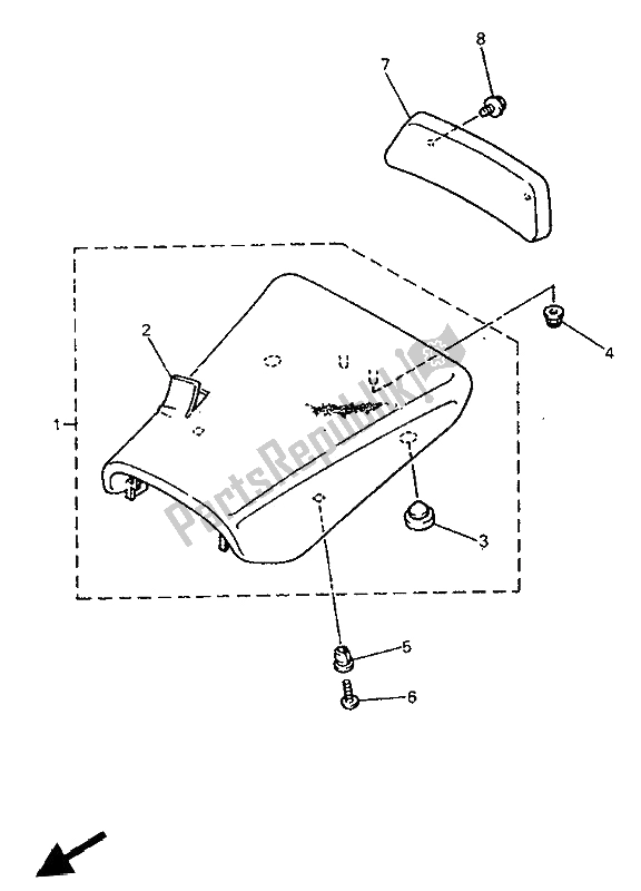 Wszystkie części do Siedzenie Yamaha YZF 750 SP 1993