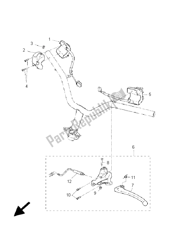 Toutes les pièces pour le Interrupteur Et Levier De Poignée du Yamaha CW 50L BWS 2006