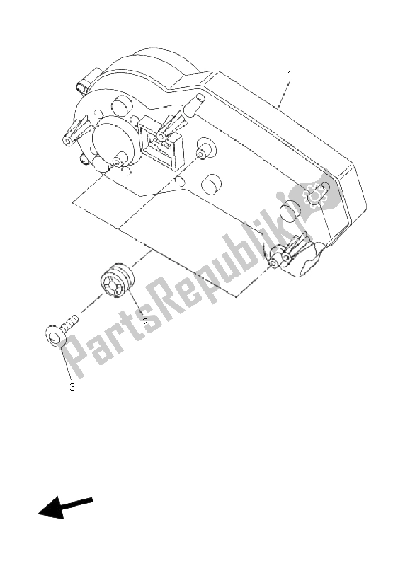 All parts for the Meter of the Yamaha FZ1 SA Fazer 1000 2008