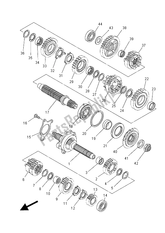 Wszystkie części do Przenoszenie Yamaha MT-07 700 2015