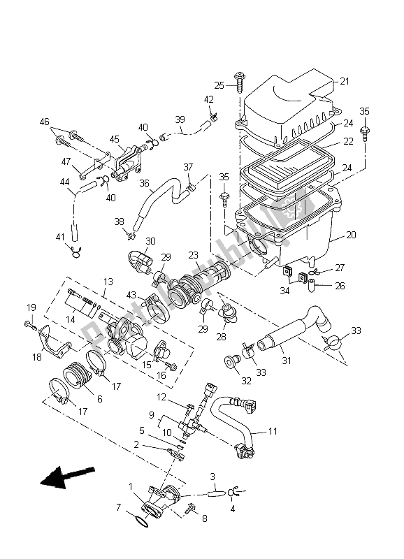 Tutte le parti per il Presa del Yamaha WR 125R 2009