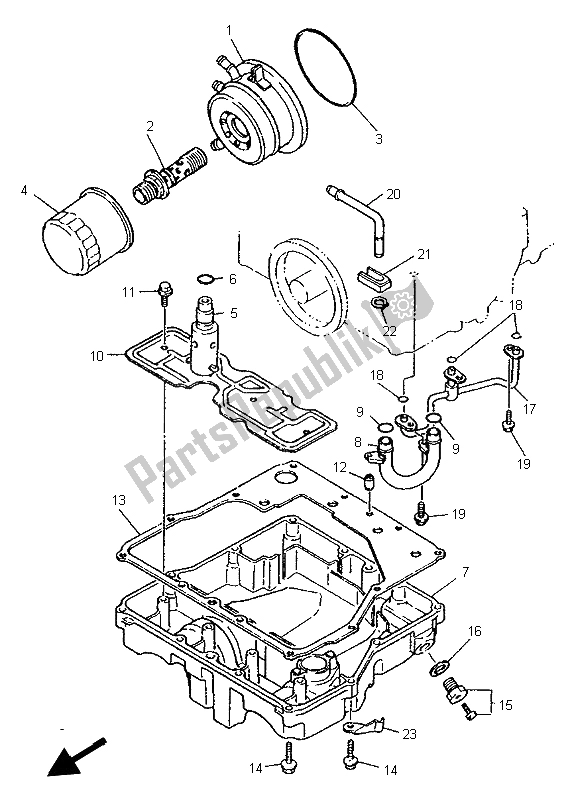 Todas las partes para Limpiador De Aceite de Yamaha YZF 1000R Thunderace 1997