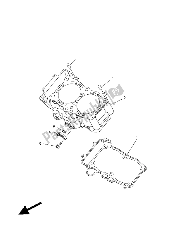 Todas las partes para Cilindro de Yamaha XT 1200Z Tenere 2012