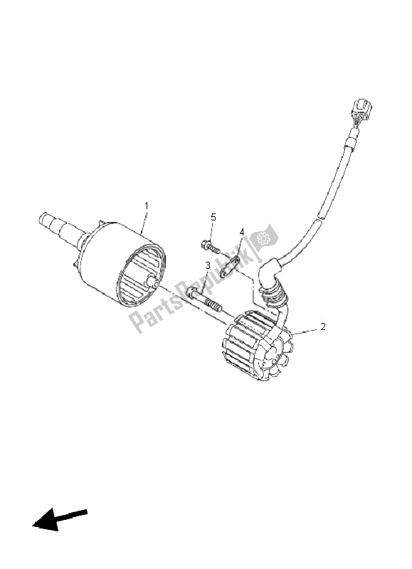 Tutte le parti per il Generatore del Yamaha FZ1 SA Fazer 1000 2010